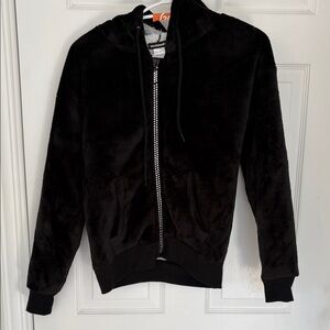 Black Fleece Zip-Up Hoodie